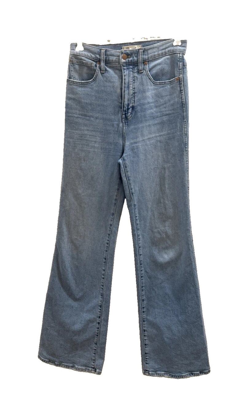 Madewell 11” High Rise Flare Jeans Women’s 25 (26 x 32) Classic Blue Medium Wash